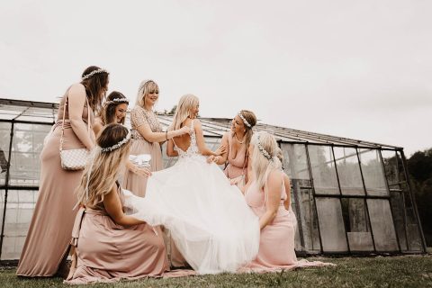 Hochzeit in Altrosé im Schloss Diersfordt Wesel
